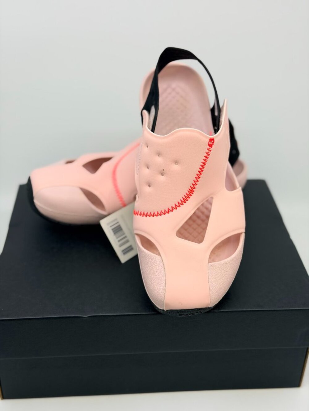 Nike Jordan Flare PS Atmosphere Pink Infrared Kids Sandals 2Y EUR 33.5 NWT w/Box